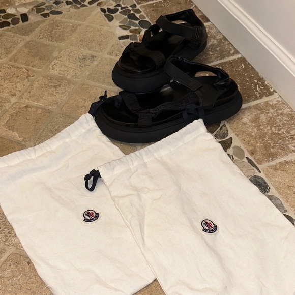 Black Moncler Sandals Size 41 Womans - Picture 6 of 6